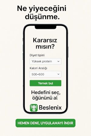 Beslenix - Öğün planlama Screenshot 1