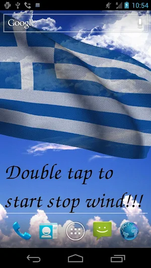 Greece Flag Live Wallpaper Screenshot 1