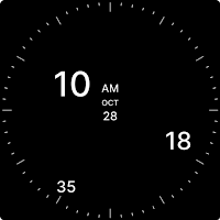 Analog Digital Watch Face