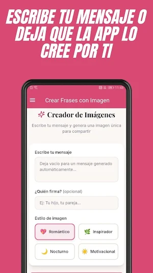 Crear Frases con Imagen Screenshot 1