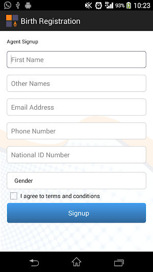 Birth Registration TBL Screenshot 1