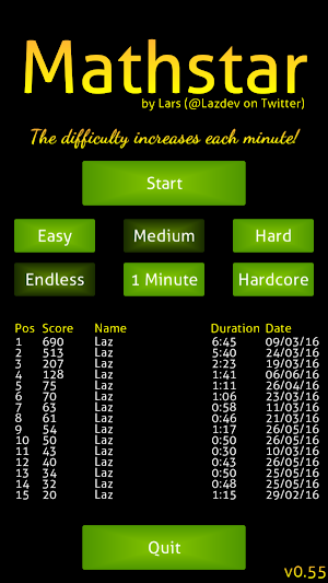 Mathstar Screenshot 0