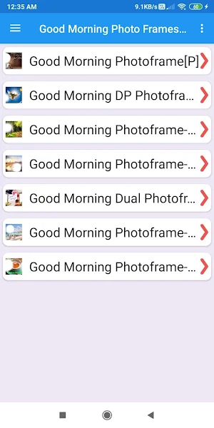 Good Morning Photo Frames Screenshot 3