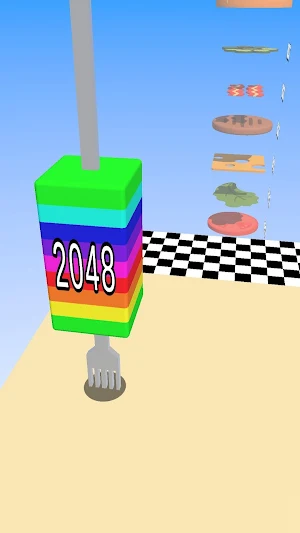 Fork Run 2048 Screenshot 2