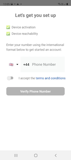 tru.ID authenticator Screenshot 1