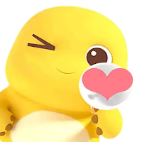 Animate Yellow Dino Sticker WA