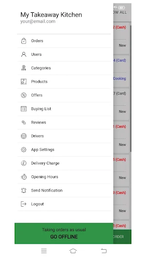 My Takeaway Order Center Screenshot 1