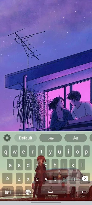 Anime Aesthetic Keyboard Theme Screenshot 0
