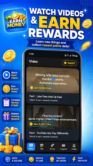 WatchPay - Watch & Earn Reward Screenshot 1