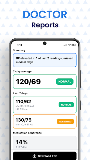 Simple Blood Pressure Tracker Screenshot 2