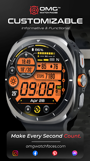 OMG 26 Digital Retro Watch Screenshot 1
