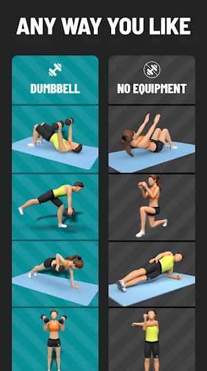 Dumbbell Workout at Home - 30 Day Bodybuilding Screenshot 3