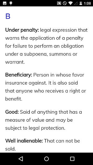 Law Dictionary Screenshot 2