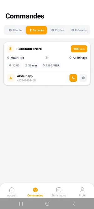 Hajety Livreur Screenshot 2