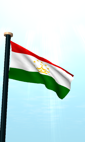 Tajikistan Flag 3D Wallpaper Screenshot 1