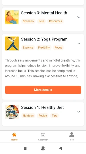 Healthy Lifestyle Training Screenshot 2