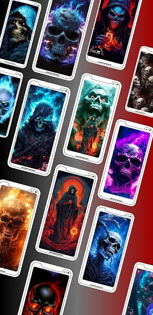 Flames Skull Wallpaper HD Screenshot 0