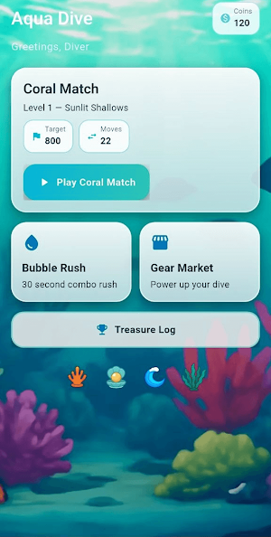 Aqua Dive Screenshot 0