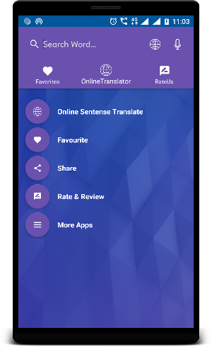English to Malayalam Translator & Hindi Dictionary Screenshot 1