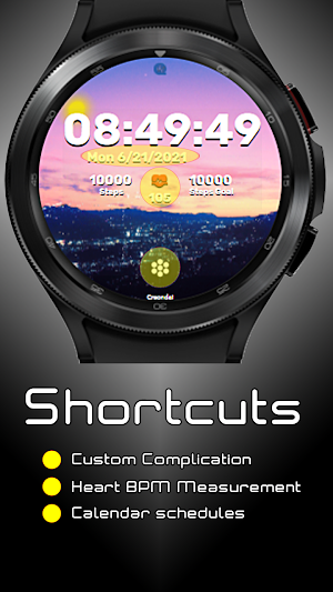 C01 - City Life for Wear OS Screenshot 3