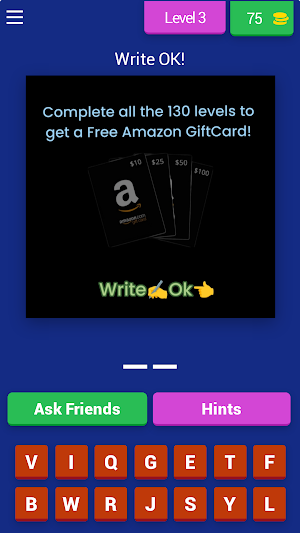 Amazon Gift Cards Task Levels Screenshot 3