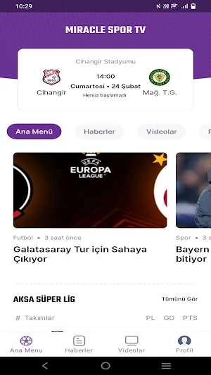 Miracle Spor TV Screenshot 0