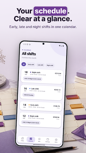 Schichtklar: Shift Calendar Screenshot 1