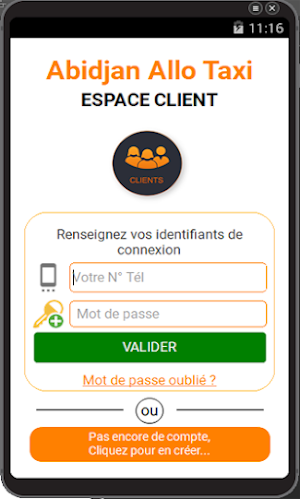Abidjan Allo Taxi Screenshot 1