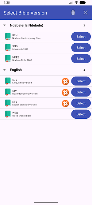 Ndebele English Audio Bible Screenshot 2