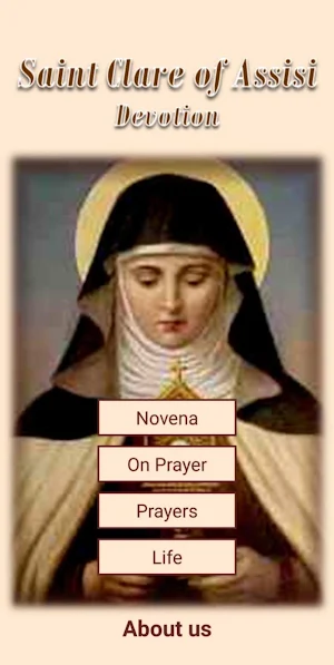 Saint Clare of Assisi Devotion Screenshot 0