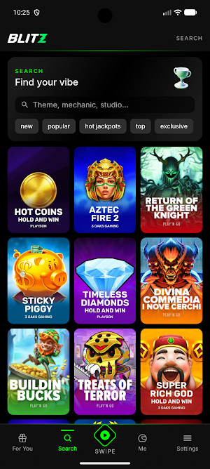 Blitz Casino Screenshot 1