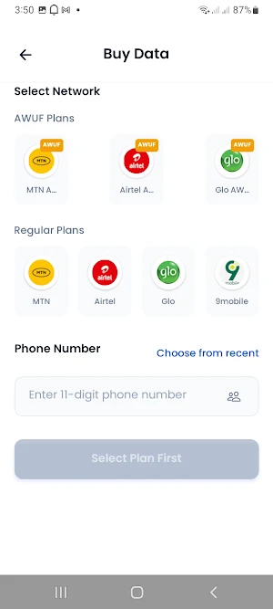 WiseSub - Cheap Data & Bills Screenshot 1