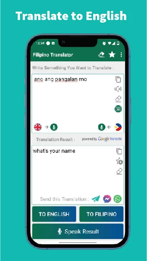 Filipino - English Translator Screenshot 2