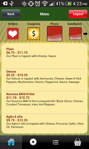 Nunzio's Pizza Screenshot 2