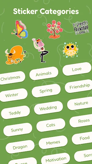 Nature stickers Screenshot 0