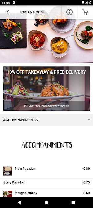Indian Room Balham Screenshot 2