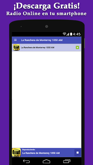 La Ranchera de Monterrey 1050 AM - Radio Online Screenshot 1