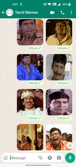 Vadivelu Animated Stickers Screenshot 3