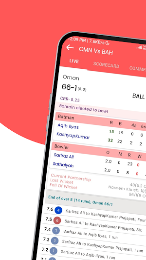 CricDash -Live Cricket Score Screenshot 1