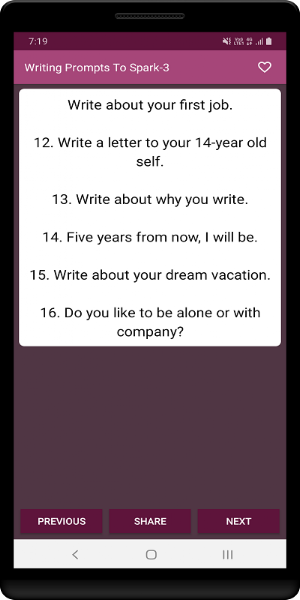 Writing Prompts (Challenge) Screenshot 2