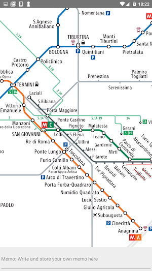 ROME METRO TRAM BUS MAP Screenshot 2