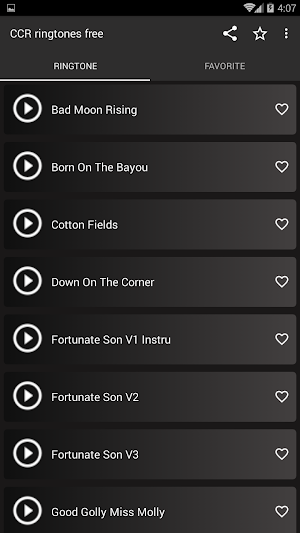 Creedence Clearwater Revival ringtones free (CCR) Screenshot 1