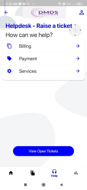 DMDS SOLUTIONS Customer App Screenshot 3
