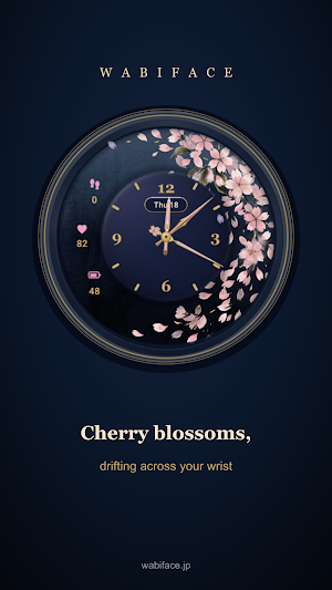 Sakura Analog Watch Face Screenshot 1