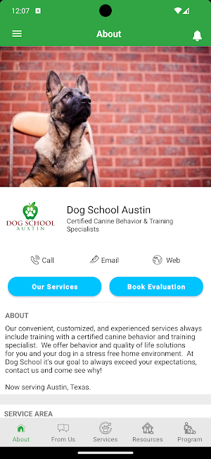 Dog School Austin Screenshot 0