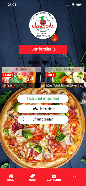 Casanova Pizza Taxi Screenshot 0