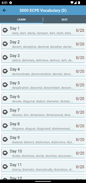 3500 ECPE Vocabulary Screenshot 1