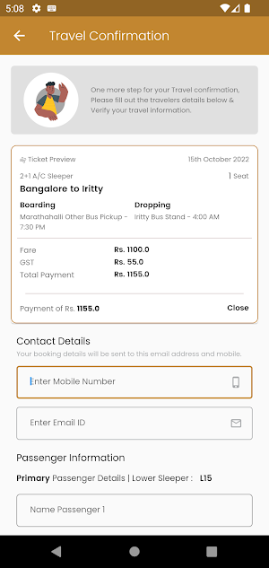 Ashoka Travels - BUS Tickets Screenshot 1