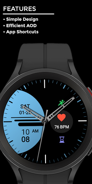 Nighty Minimal 04 - watch face Screenshot 1