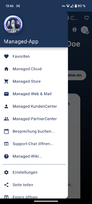 Managed-App Screenshot 0